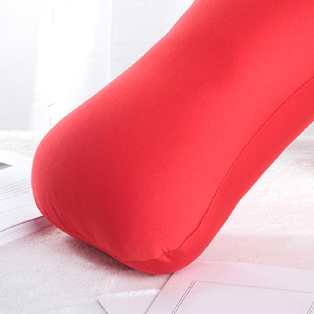 Mikroperlen-Röhrenkissen Schlaf-Nackenstützkissen Ergonomisches Mini-Kissen für Schlafzimmer und Reise