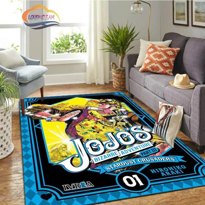 JoJo's Bizarre Adventure Stone Ocean Series Anime Carpet and Rug Living Room Large Area Decoration Sofa Mat Bedroom Doormat.