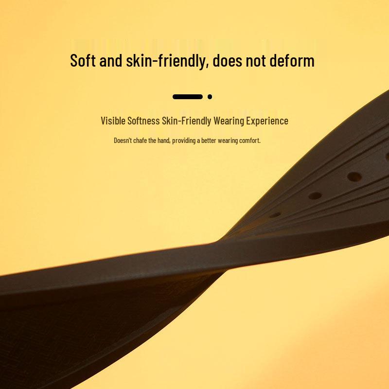 Waterproof Wear-Resistant 22mm Silicone Watch Strap for Tissot, Huawei, Seiko