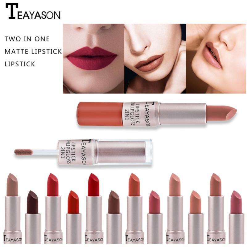 12 Kolorów Szminek Szminka Wodoodporna Długotrwała Matowa Aksamitna Błyszczyk Do Ust Makijaż