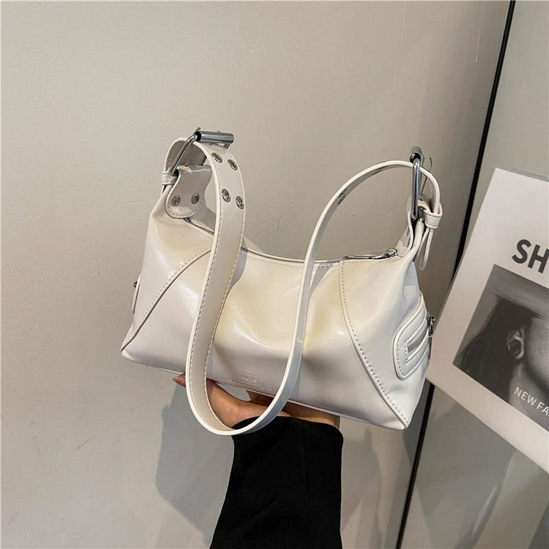 Silver Bag Women's Large Capacity 2025 New Trendy Popular Super Fire High Sense Shoulder Underarm Bag Crossbody Commuter Bag