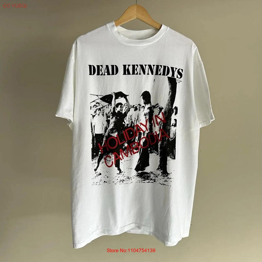 Dead Kennedys Reprint Vintage Band T Shirt Holiday In Cambodia XL Rare vintage Washed Unisex Versatile Top For Everyday Wear