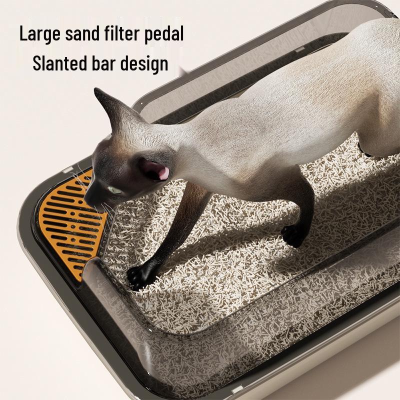 Extra Large High-Sided Anti-Tracking Cat Litter Box