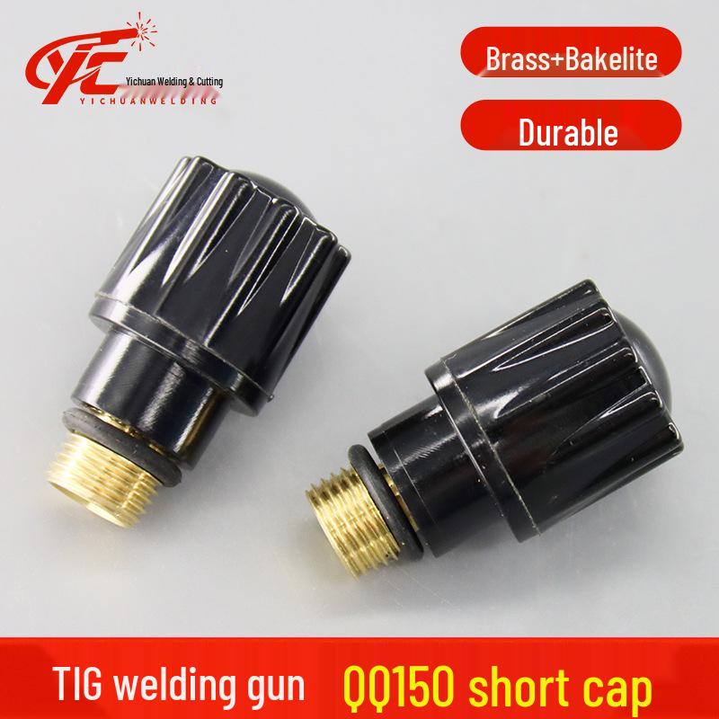 QQ/QS300 Argon Welding Torch Accessories: Ceramic Nozzle, Gas Diffuser, Tungsten Electrode Holder, Tail Cap, Torch Head.