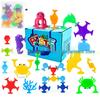 Colorful Sea-Themed Suction Cup Bath Toys Set for Kids