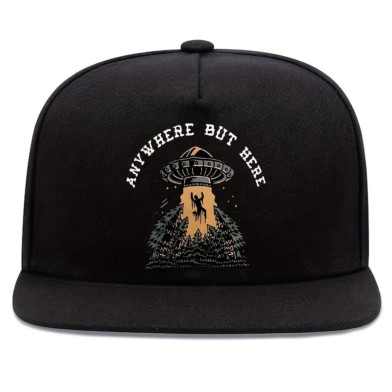 Где угодно, только не здесь НЛО Похищение инопланетянами Бейсболка Унисекс Полиэстер Уличная одежда Кепка-snapback One Size