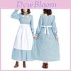 Floral Pattern Cosplay Dress For Women With Cotton Blend Fabric For Halloween Stage Performances