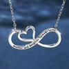 Hot-selling Infinite Love Necklace Design Sense Eternal Symbol Heart Pendant Collarbone Chain Versatile Jewelry