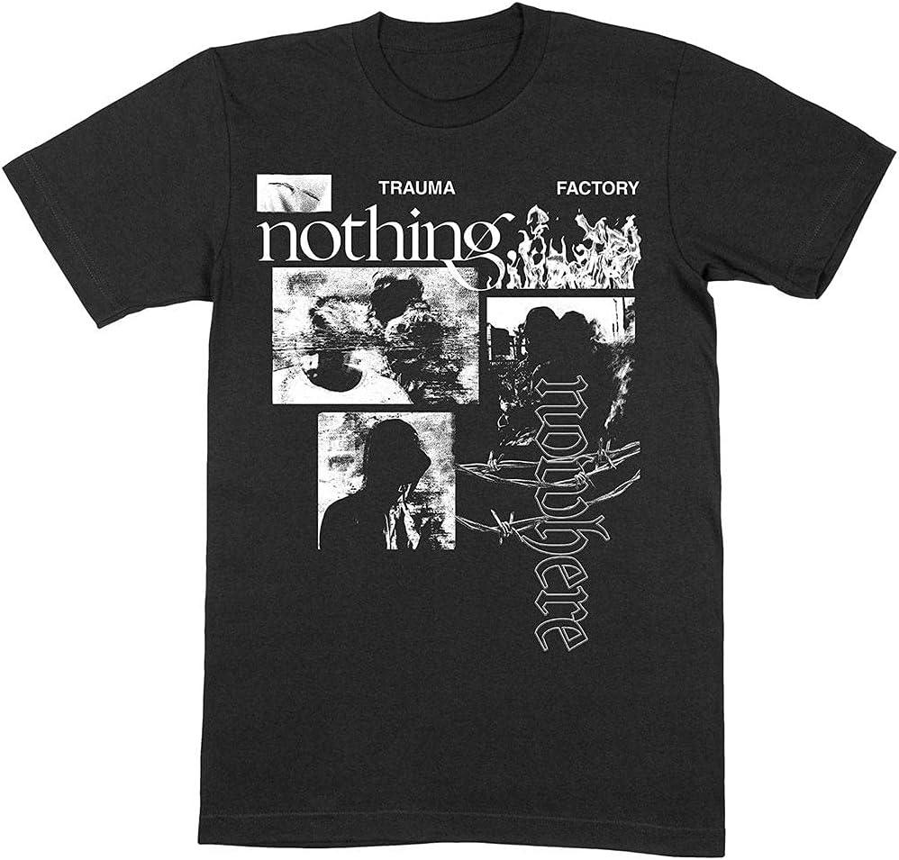 

Nothing Nowhere T Shirt Trauma Factor Band Logo Official Mens Black Size M XXXXXL чорний