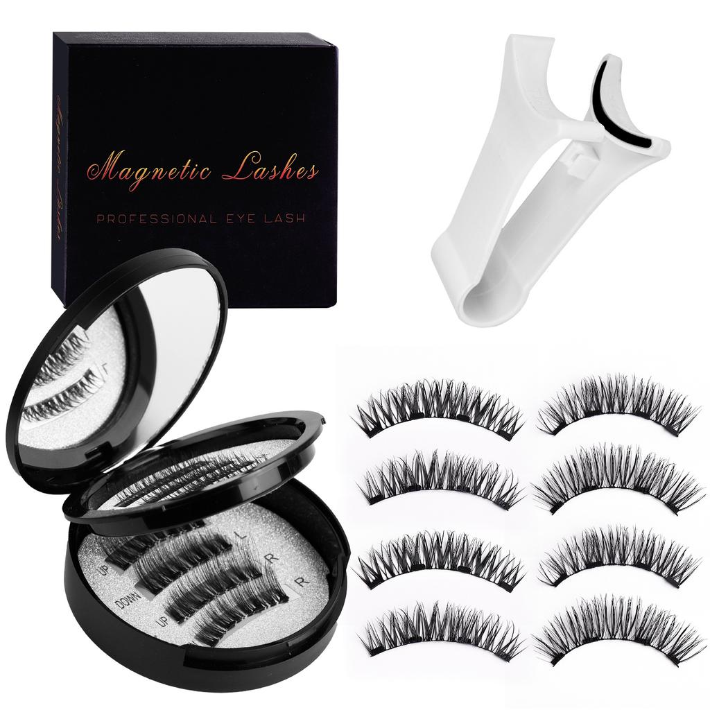 2 Pairs Magnetic Eyelashes - Premium Box Set with Carrying Case