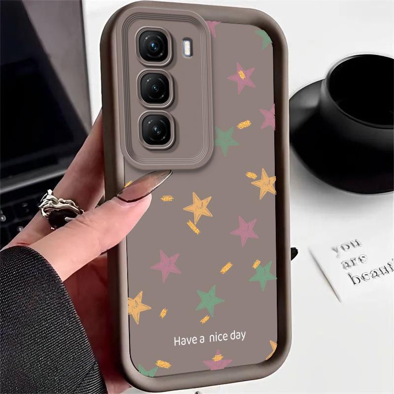 

Phone Case For infinix Hot 60 Pro 4G Hot60 Pro+ Plus 60Pro Hot 60i Case Trendy Stars Love Heart Soft Silicone Protect Cover Infinix Hot 60