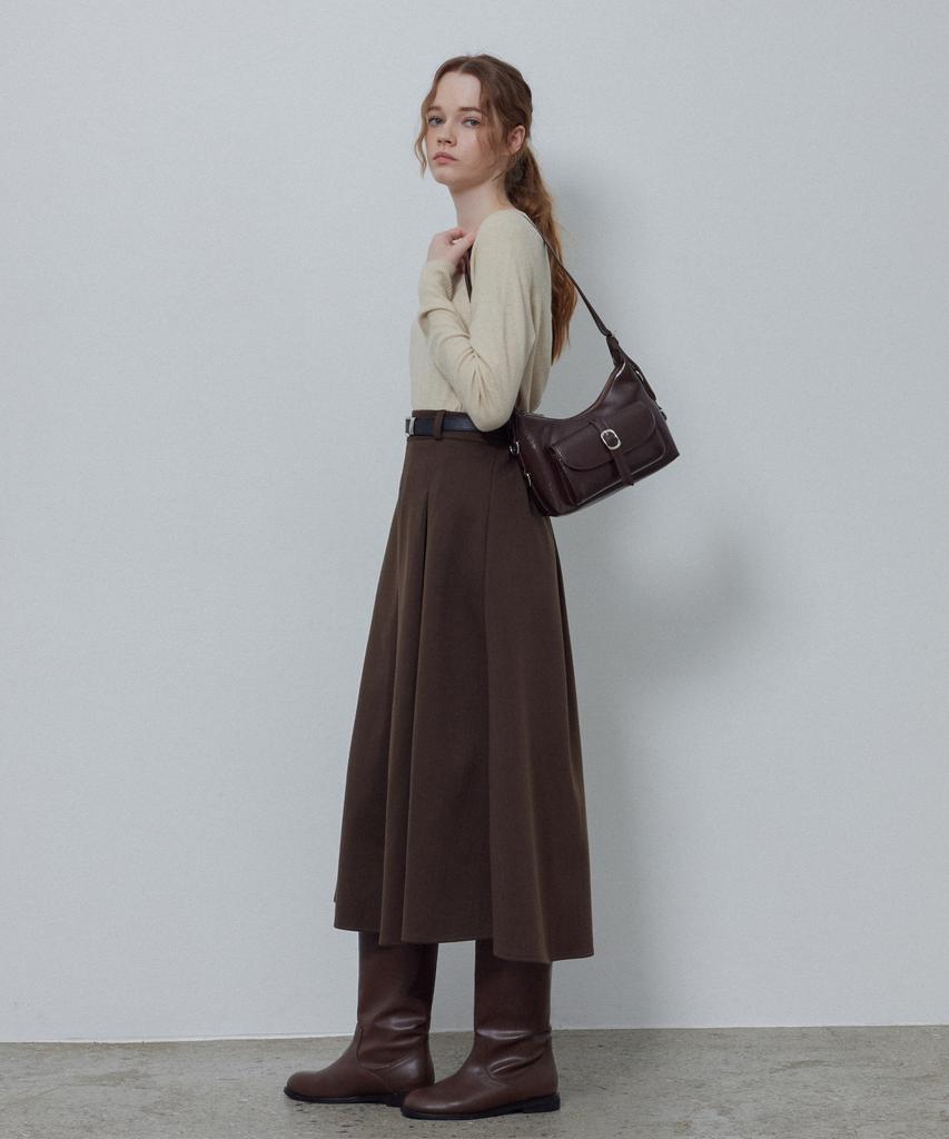 LE STUDIO Simple Touch Wholegarment Knit_Cream