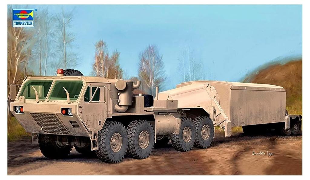 Trumpeter HEMTT M983 Tractor Radar Plastic Model Kit 07177 1/72 & TPY-2 X-Band