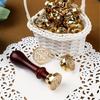 Sealing Wax Stamp Coppers Seals + 1Piece Wood Handle,Vintage Wax Seal Stamp Set for Envelops,Cards,Gift Wrappings