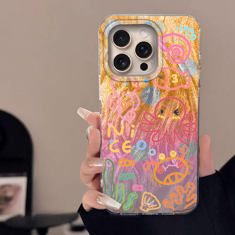 Case For IPhone 16 16 Pro Max 5G Phone Cover Cartoon Cat Panda Pattern Popular Fashion Protective Silicone Bumper For IPhone 16