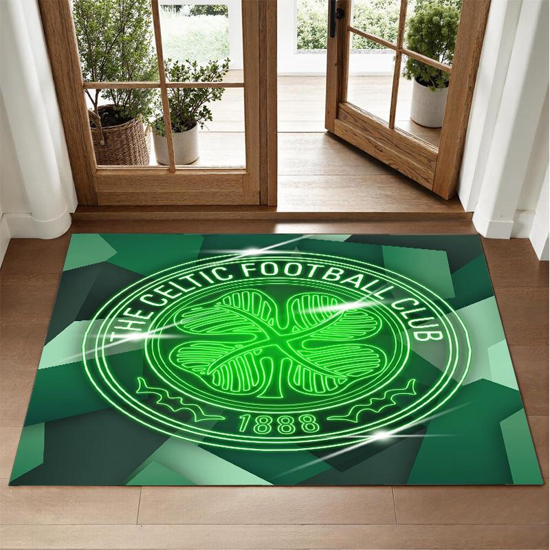 Kobercový design Celtic FC z křišťálového sametu Měkká dekorativní podložka do ložnice a předsíně