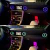 Car LED Front Dashboard AC Air Condition Vent Outlet Turbo Interior Trim For Mercedes Benz SLK R172