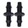 200PCS Anti-Leak Straight Hose Adapter 2-Way Barbed Connector  Garden Irrigation