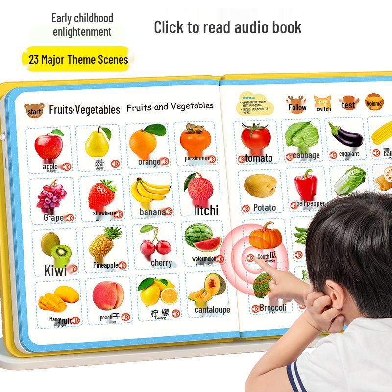 Smart Audio Book Reader for Toddlers: Early Education Sound Learning Toy for Ages 0-3