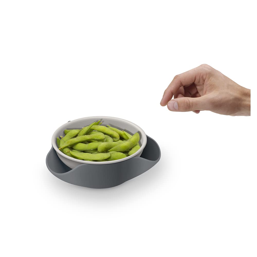 Joseph Joseph Serving Bowl Gray Regular Size Dishwasher Safe Plastic 20156 Double-Dish [Genuine Product]