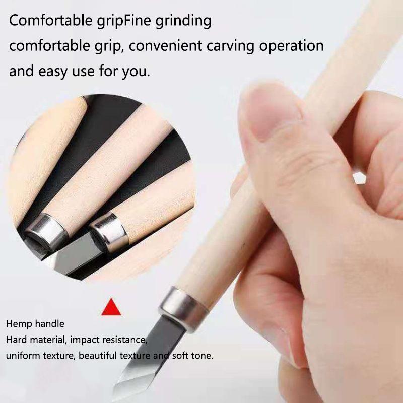 

Набор из 12 стамесок для резьбы по дереву для базовой резки и детальной деревообработки, ручные инструменты для DIY, долота, набор ножей