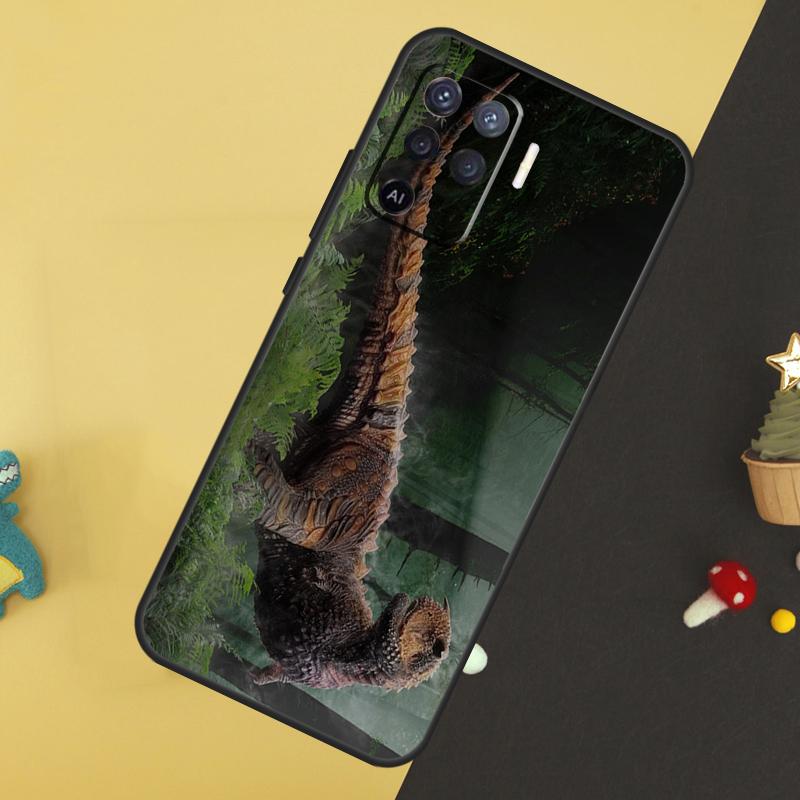 Dinosaur Case For Oppo A60 A80 A40 A15 A16 A17 A57 A94 A74 A54 A76 A96 A18 A38 A58 A78 A98 A5 A6 Pro