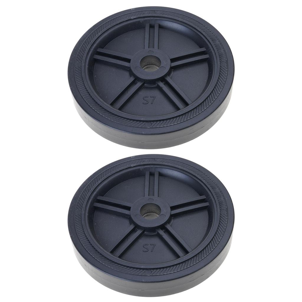 Pack of 2 Heavy Duty Quiet Air Compressor Wheels Durable Plastic Casters Wheel 20/25mm Mounting Hole for Easy Mobility