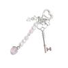 Sweet Cool Girl's Strawberry Heart Lock Butterfly Charm Keychain Bag Pendant Versatile Acrylic Alloy Accessory Keyring