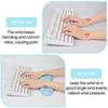Orange PU Leather & Memory Foam Cloud Keyboard Mouse Pad