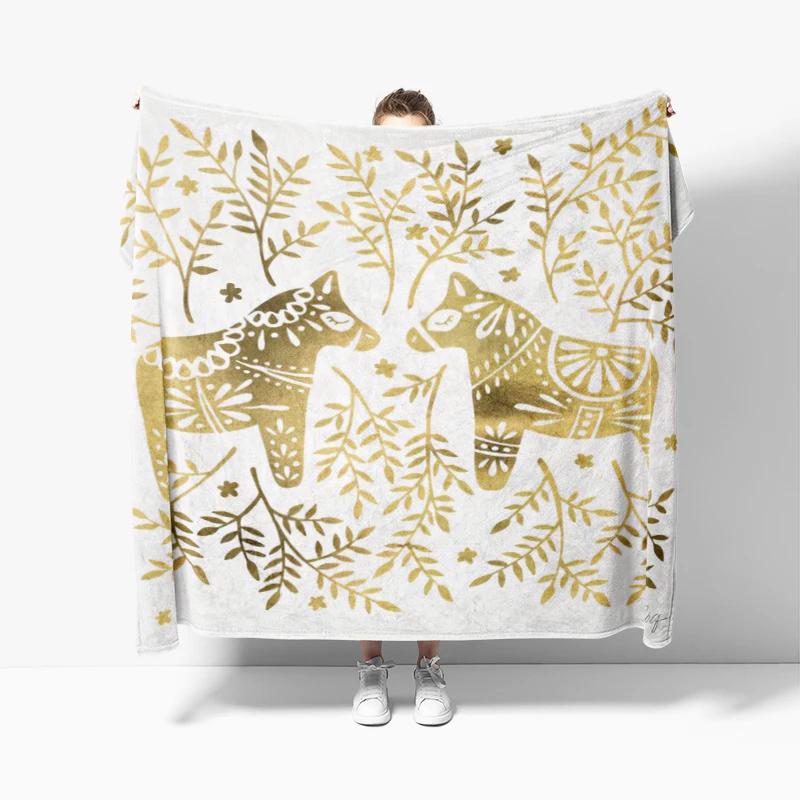 Home decoration plush Sofa blanket Pandas and Flowers Bedspread on the bed anime fluffy soft blankets thick blanket for winte