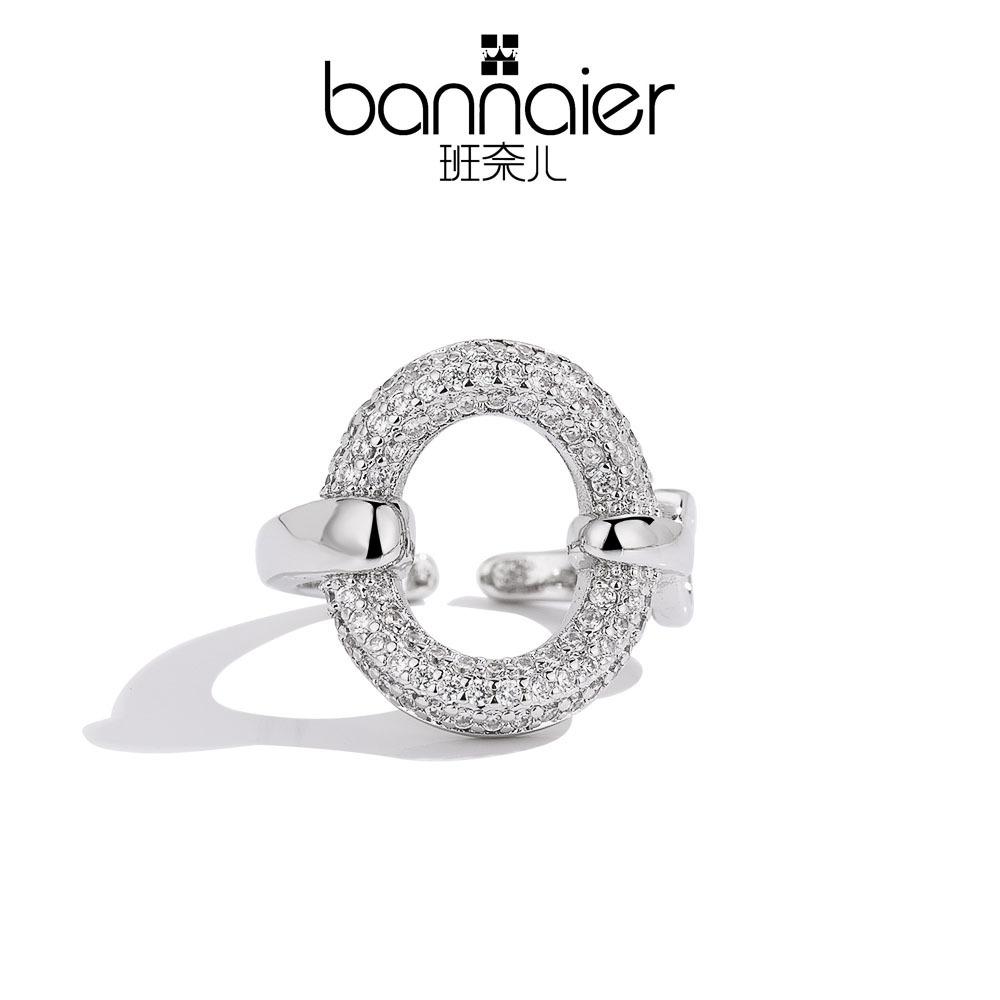Fashion ring ins retro diamond-encrusted ring, simple design sense, cold wind hand jewelry is hot-selling