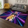 Kpop Demon Hunters Rumi Mira Zoey Music Cartoon Carpet Rug for Bedroom Living Room Sofa Home Decor,Non-slip Floor Mat Gift