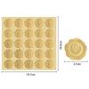 Rose Pattern Heart Sticker 3D Embossed Self-Adhesive Seal Label  Invitation Card