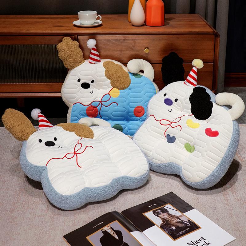 Cartoon Puppy Dog Latex Seat Cushion Girl Office Sedentary Butt Cushion Chair Cushion Tatami Futon Seat Cushion