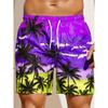 Coconut Tree 3D Print Sports Quick-Dry Breathable Men Kid Outdoor Street Casual Vacation Comfort Parent-child Short Beach Pants