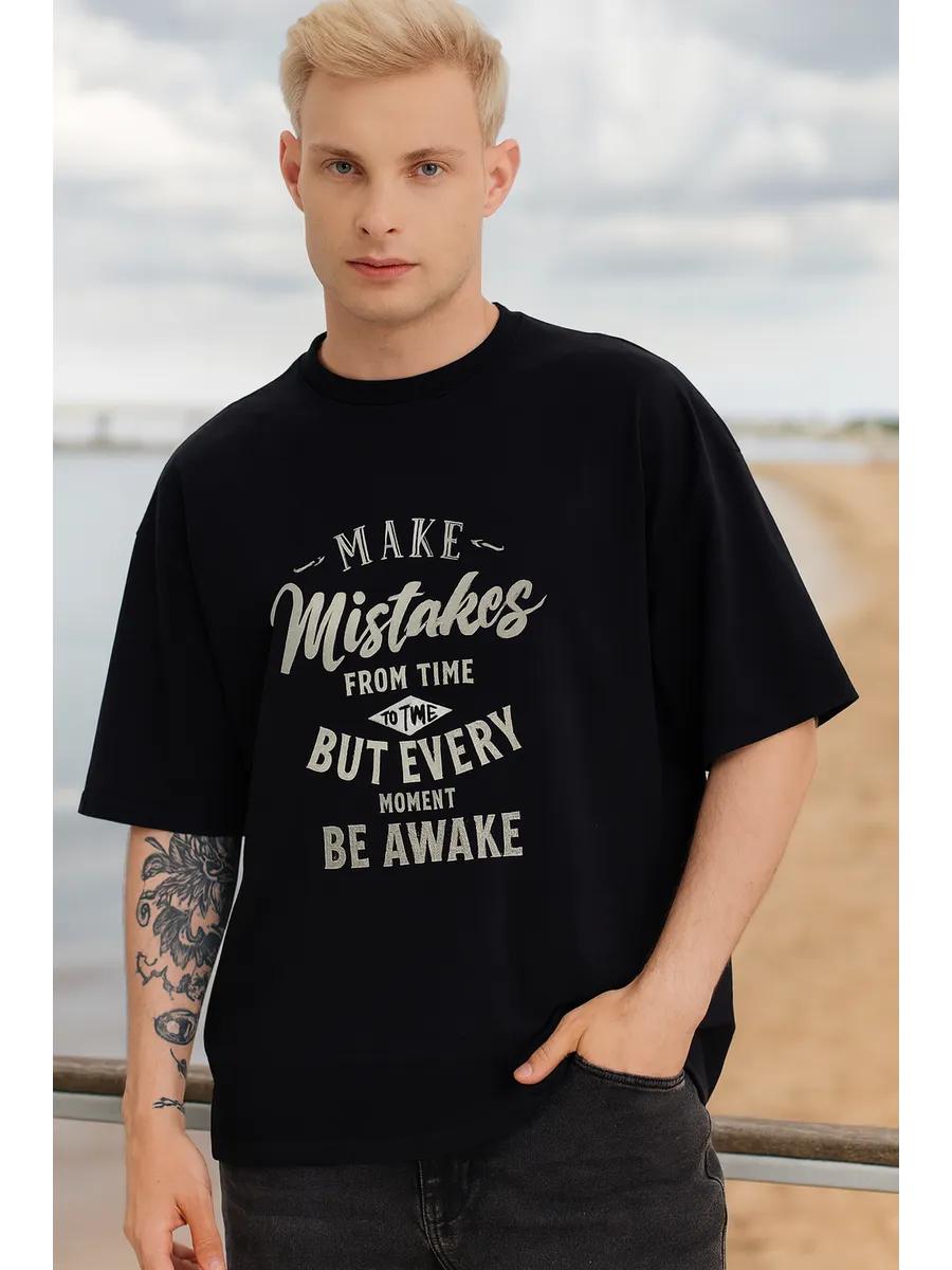 Oversized cotton print t-shirt S