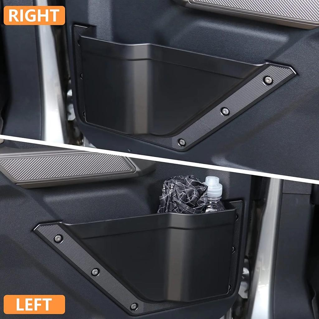 Car Door Side Organizer Box For Ford Bronco 2025-2025 Front Rear Door Storage Pocket Expansion Interior Cup Holder Tray