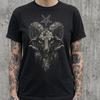 Baphomet Goat Head Shirt, Pentagram Sigil Occult Graphic Tee, Dark Fantasy Alt Clothing, Comfort Colors Goth Gift