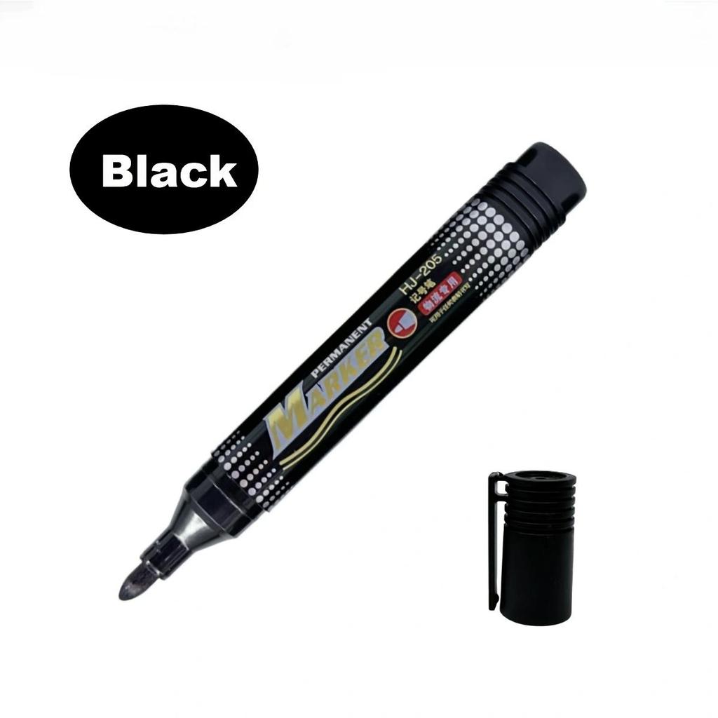 10 Stück Schwarze Permanentmarker – Schnelltrocknend, Nicht verblassend, Ideal für Logistik & Versand