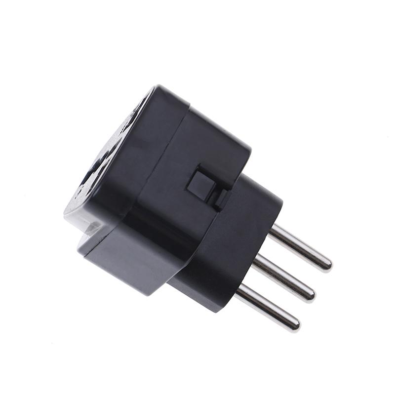 Universal Uk/Us/Eu/Au To Italy 3Pin Travel Plug Converter Plug Adapter Convert