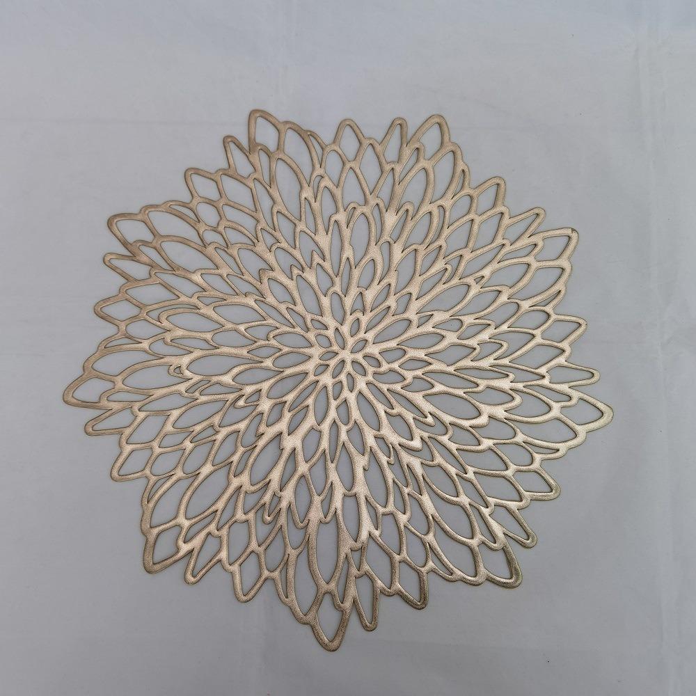 Home Decor Bowl Mats Flower Design Pads Washable Hollow Pad Placemat