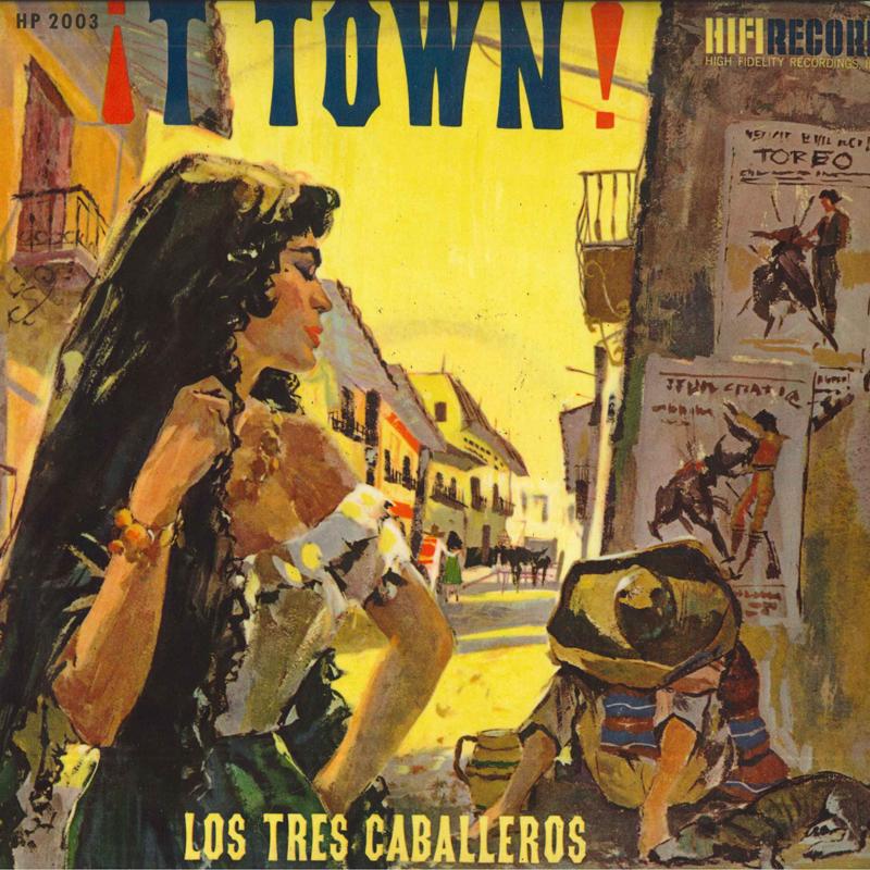 

LP Record LOS TRES CABALLEROS - T Town HP2003 HIFI 1958 Japan Latin Used