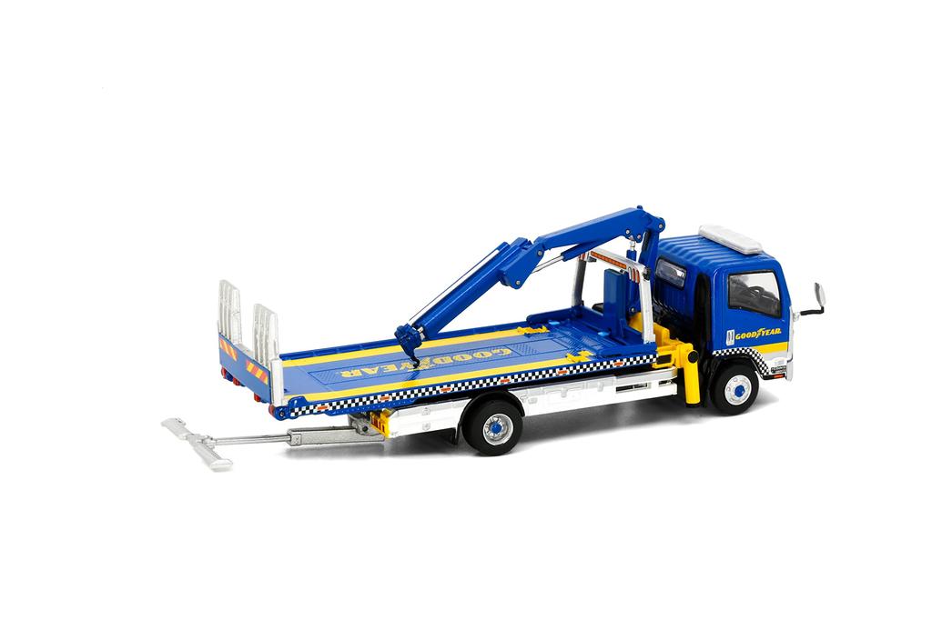 Good Year Isuzu N Series Flatbed Trailer Diecast Model Car