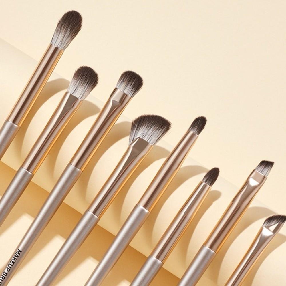 8Pcs Make Up Tool Makeup Brushes Kit Face Bronzer Liner Brow Brush Eyebrow Brush  Beginners
