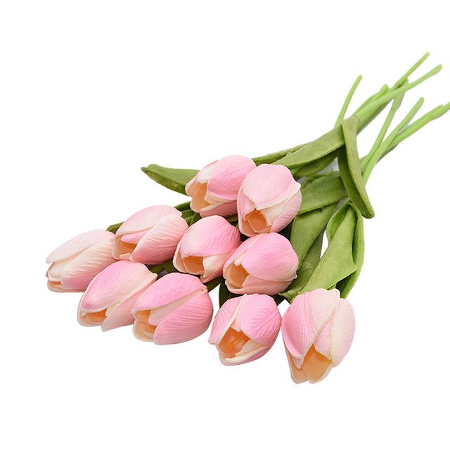 2/4/6Pcs Real Touch Tulip Artificial Flower for Home Decoration Fake Tulips Bouquet Wedding Garden Decoration