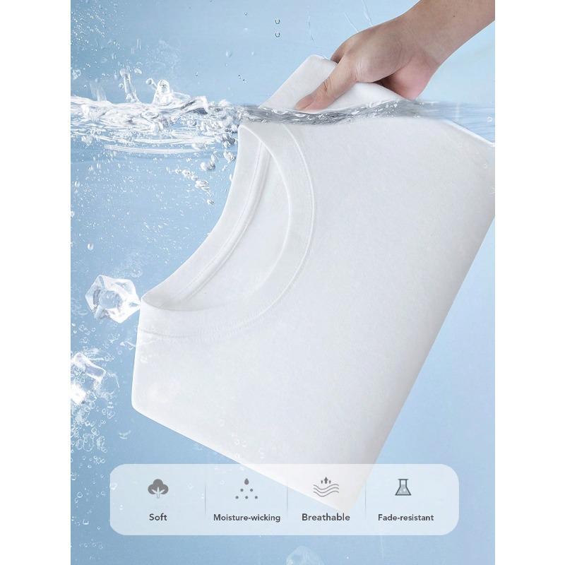 Europees Maat Dames T-shirt met Blauw Paars Rozenpatroon Korte Mouwen Wit T-shirt Geschikt voor Dagelijkse Buitenactiviteiten in Alle Seizoenen