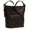 Coach Duffle 23 Fashion Zipper Closure PVC Crossbody Shoulder Bag Medium Women Bags Dark-Brown C2819-IMAA8