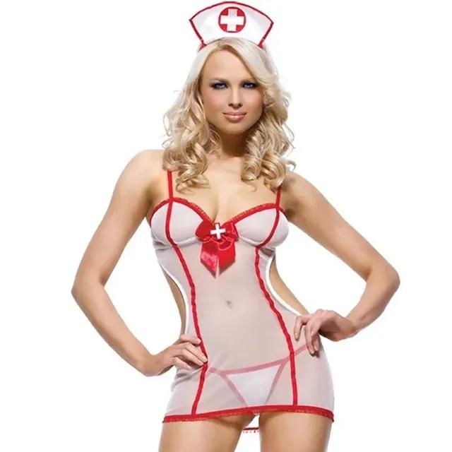 Sexy Lingerie Hot Erotic Role Play Uniform Babydoll Nurse Maid Dress Sexy Schoolgirl Cosplay Dress Sex Exotic Underwear Sets