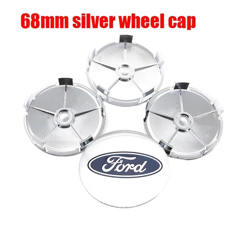 4pcs 3D 56mm 60mm 65mm 68mm Ford logo car emblem Wheel Center Hub Cap auto Rim refit dust-proof badge covers sticker accessories