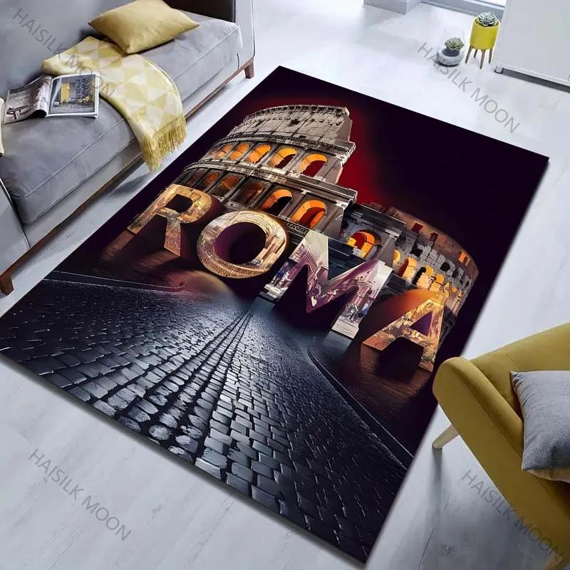 

Next Day Shipping Rome Colosseum Print Carpet Living Room Bedroom Bedside Sofa Aisle Corridor Floor Mat Modern Style Rug Gifts 40x60cm (16x24in)